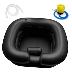 Inflatable Hair Washing Shampoo Basin, Portable Hair Washing Bowl for Black - Picture 1 of 7