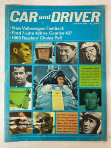 CAR AND DRIVER MAGAZINE 1966 CHAMPIONS ISSUE - Picture 1 of 1