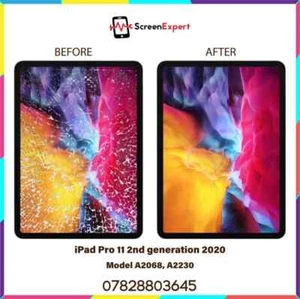 iPad Pro 11 2ND 2020 Cracked Screen Front Glass Replacement Repair A2068 A2230 - Picture 1 of 6