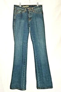 Pantalones de mezclilla vintage para mujer Sergio Valente azul elásticos con destellos de pierna talla 28 - Imagen 1 de 5