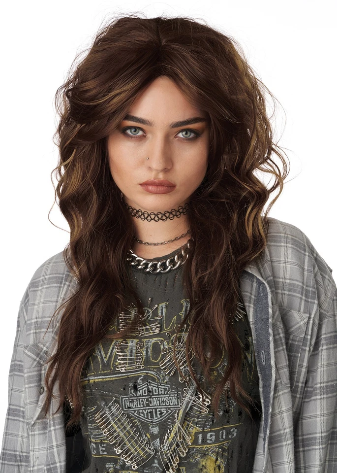 PELUCA ROCKERA GRUNGE AÑOS 90 KURT COBAIN - MORENA Foto 1 de 1