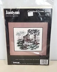 Janlynn gezählter Kreuzstich #80-95 alte Mühle 1991 Landlandschaft Ferienhaus Neu - Bild 1 von 6