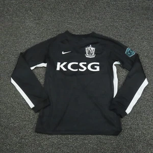Nike Shirt Youth XL Black & White Dri-Fit Long Sleeve Gym Workout Running Boys - Picture 1 of 8