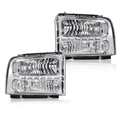 Fit For 05-07 Ford F250 F350 F450 F550 Super Duty Led Headlights Lamps LH+RH - Image 1 of 4
