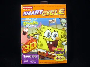 Fisher Price SpongeBob Square Pants Smart Cycle Game Cartridge Letters Numbers - Picture 1 of 1