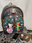 Disney Loungefly Robin Hood And Maid Marion Backpack And Card Holder Set BNWT