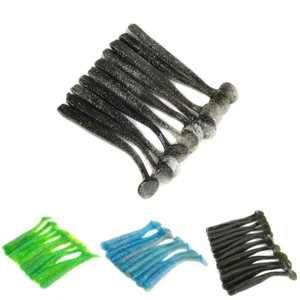 Señuelos de pesca suaves Dr.Fish 10/12X gusano flotante plástico swimbaits 3" sábalo movible - Imagen 1 de 29