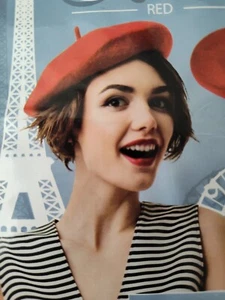 Women's Red Wool Blend Fashion Classic French Style Beret, Tam - Picture 1 of 2