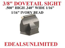 38 Dovetail Front Sight .500 H .340 W 116 Ivory Bead Marlin Uberti Henry