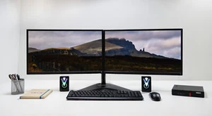 Windows 11 8th Gen Mini PC Bundle 2x22" Monitor 8GB DDR4 256GB M.2 USB-C Wifi/BT - Picture 1 of 6
