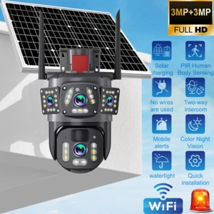 Solar Security Cameras Wireless Outdoor 360° PTZ WiFi Camera with Night Vision - Picture 1 of 15