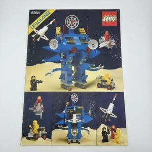 1984 LEGO Original Legoland Space System 6951 Robot Command Center Manual ONLY - Picture 1 of 18