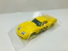 AFX tras  CORVETTE Slot Car Body in ~ YELLOW ~ use on AURORA, AFX, HO Race sets