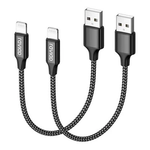 RAVIAD iPhone Ladekabel Kurz, Lightning Kabel [2Pack 0.3M] MFi Zertifiziert - Bild 1 von 7