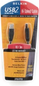 Belkin 10' Hi-Speed USB 2.0 Cable - Picture 1 of 3
