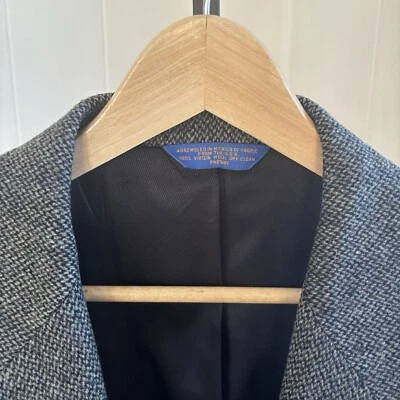 Vtg Pendleton Wool Tweed Faux Suede Elbow Patches Hunting Sport Coat 48R *FLAW - Image 1 of 4