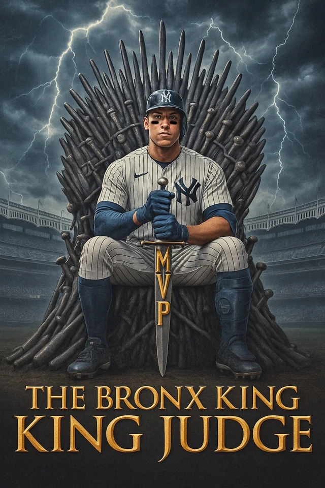 aaron judge new york yankees 4x6 photo King Judge the BRONX KING - Image 1 of 1