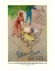 Silver Cross Baby Coach Print Ad advert advertisement vintage 1950s #39