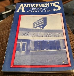 1954 Atlantic City NJ Vergnügungsheft Werbung Sid Hartfield's Restaurant - Bild 1 von 2
