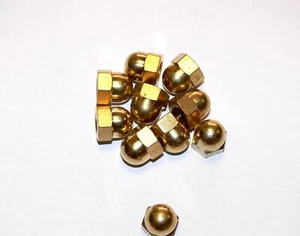 Tuercas de sombrero M3 - M12 latón, forma alta, DIN 1587, tuercas, tuerca de sombrero - Imagen 1 de 1