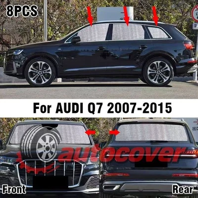 Para AUDI Q7 2007-2015 para-sol dianteiro traseiro janela privacidade 8X - Imagem 1 de 4