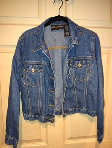 No Boundaries Junior's Girl's Size M Denim Jeans Jacket - Picture 1 of 3