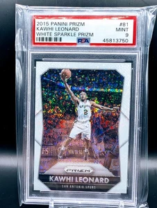 2015 Panini Prizm White Sparkle #81 Kawhi Leonard SSP PSA 9 - LOW POP - Bild 1 von 2