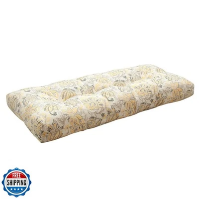 Cojín de banco exterior FUNHOME 45 x 18 pulgadas con empuñaduras antideslizantes, vat Foto 1 de 4