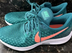Nike Air Zoom Pegasus 35 Geode Teal Running Shoes Light Wear Size 9.5 - Picture 1 of 7