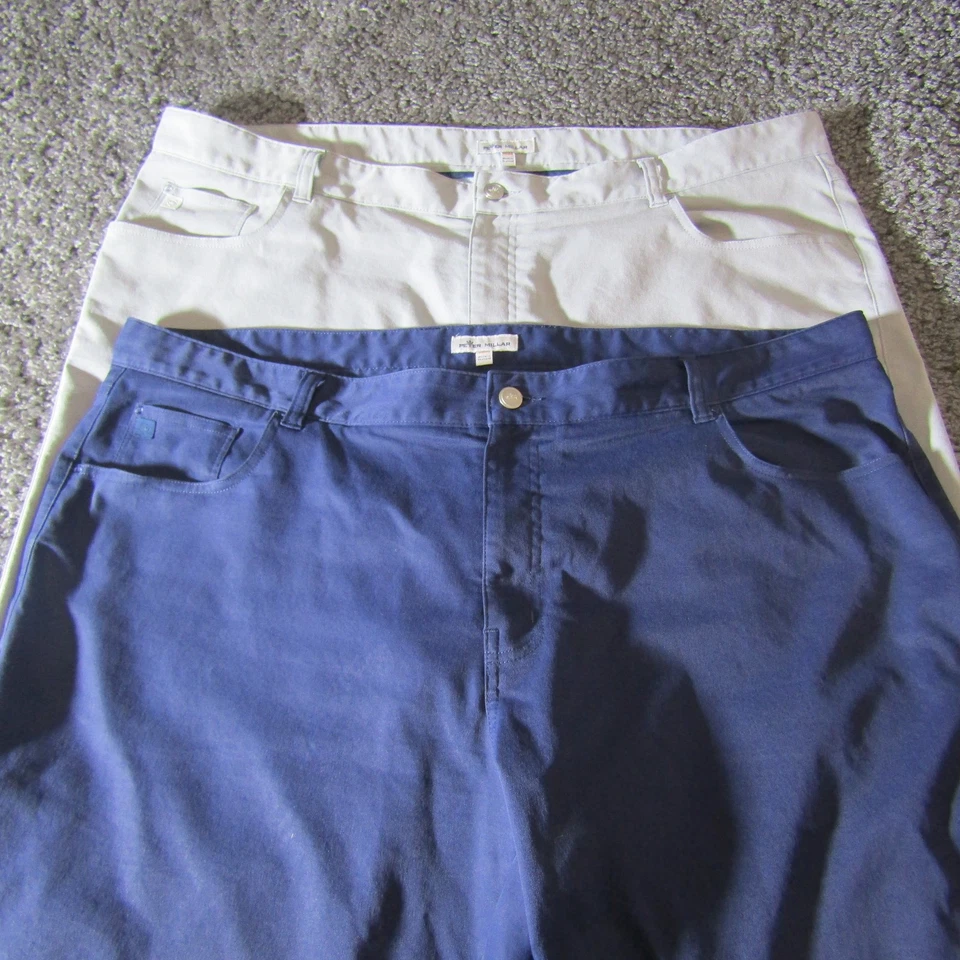 Peter Millar Pants Mens 44X32 Eb66 Lot Of 2 Five Pocket Golf Outdoors Casual - Image 1 of 4