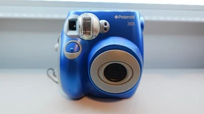 Vintage Polaroid 300 Instant Camera (Blue) For Parts or Repair - READ DESC - Image 1 of 4