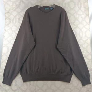 Saddles Herren XL Braun 100% Kaschmir Langarm Rundhals Pullover - Bild 1 von 9