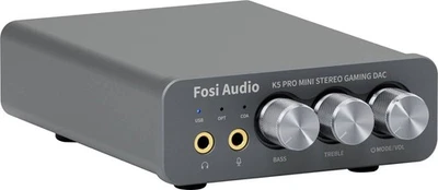 Fosi Audio K5 Pro DAC Kopfhörer Verstärker USB-C optisch koaxial Klinke Cinch - Bild 1 von 4