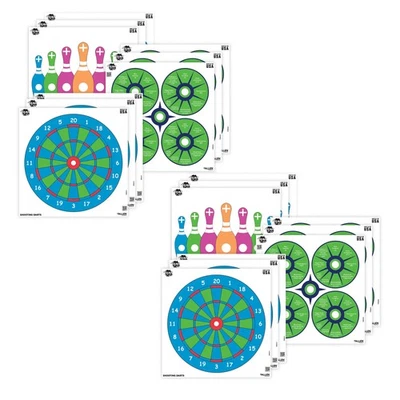 Ez Aim Fun Paper Shooting Alvos, desencadeando mais diversão, 12 polegadas quadradas, pacote com 18 - Imagem 1 de 4