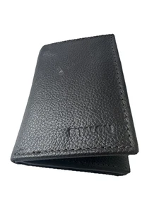 ESTALON Portafogli RFID Slim per Uomo - Vera Pelle Tasca Frontale Trifold Usato. - Foto 1 di 7