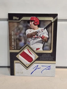 Parche automático insignia 2025 Topps Update JT Realmuto Phillies/50 #TFAP2-JR - Imagen 1 de 2