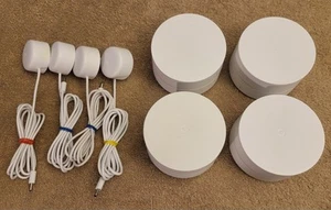 4 x Google Wifi Whole Home Mesh Wi-Fi System Blanc GJ2CQ avec alimentations - Photo 1/5
