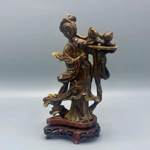 Guanin scultura in occhio di Tigre Cina 1950 ca - Picture 1 of 6