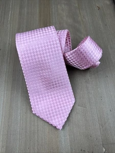 Donald J. Trump Signature Collection Silk Tie Designer Pink Squares W3.75xL58 - Picture 1 of 5