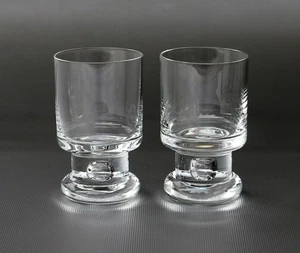 2 Ichendorf Südwein- / Likörgläser, Serie Orion Bubble, H. ~9,5cm, ~200g,~1970er - Bild 1 von 7