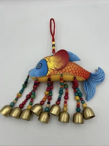 Unique Tropical Fish Antique Wind Chime Good Condition - Picture 1 of 12