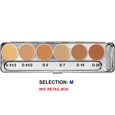 Kryolan Dermacolor 迷彩面霜调色板 71007,6 色 (M),全新,无盒 — 第 1/4 张图片