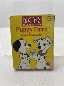 101 DALMATIONS PUPPY PAIRS Jumbo Juego de Cartas a Juego De Colección Disney Preescolar 1996 - Imagen 1 de 7