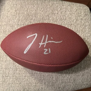 Jaden Hicks Signed Wilson NFL Replica Ignition Football w/COA KC Chiefs - Picture 1 of 5