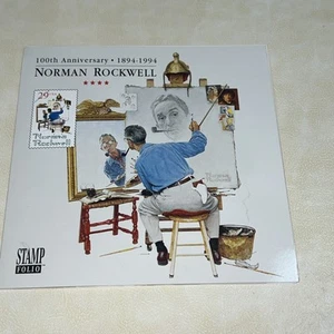 Norman Rockwell 100th anniversary 1894-1994 stamp folio SEALED FV 4.95 - Picture 1 of 4