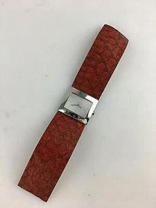 OROLOGIO ROBERTO CAVALLI QUARZO NUOVO ORIGINALE CINTURINO ROSSO PELLE BRACCIALE - Foto 1 di 2