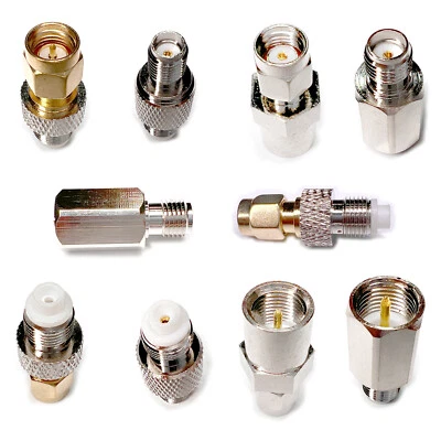 RF Adapter SMA RPSMA Male Female to FME Male Female Coax Connectors RF Antenna - Image 1 of 4