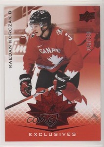 2021 Upper Deck Team Canada Juniors Exclusives /250 Kaedan Korczak #4