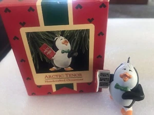Hallmark Andenken Ornament, ARKTISCHER TENOR, Chor Pinguin Weihnachten 1988, makellos - Bild 1 von 7