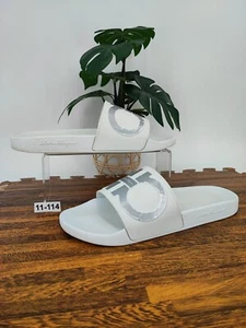 Chanclas Salvatore Ferragamo blancas para hombre talla 11M EE. UU. - Imagen 1 de 8